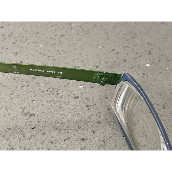 OGI MOD. 5022 Blue Green EYEGLASSES GLASSES METAL FRAMES ONLY 48-20-135 Germany - Picture 8 of 15